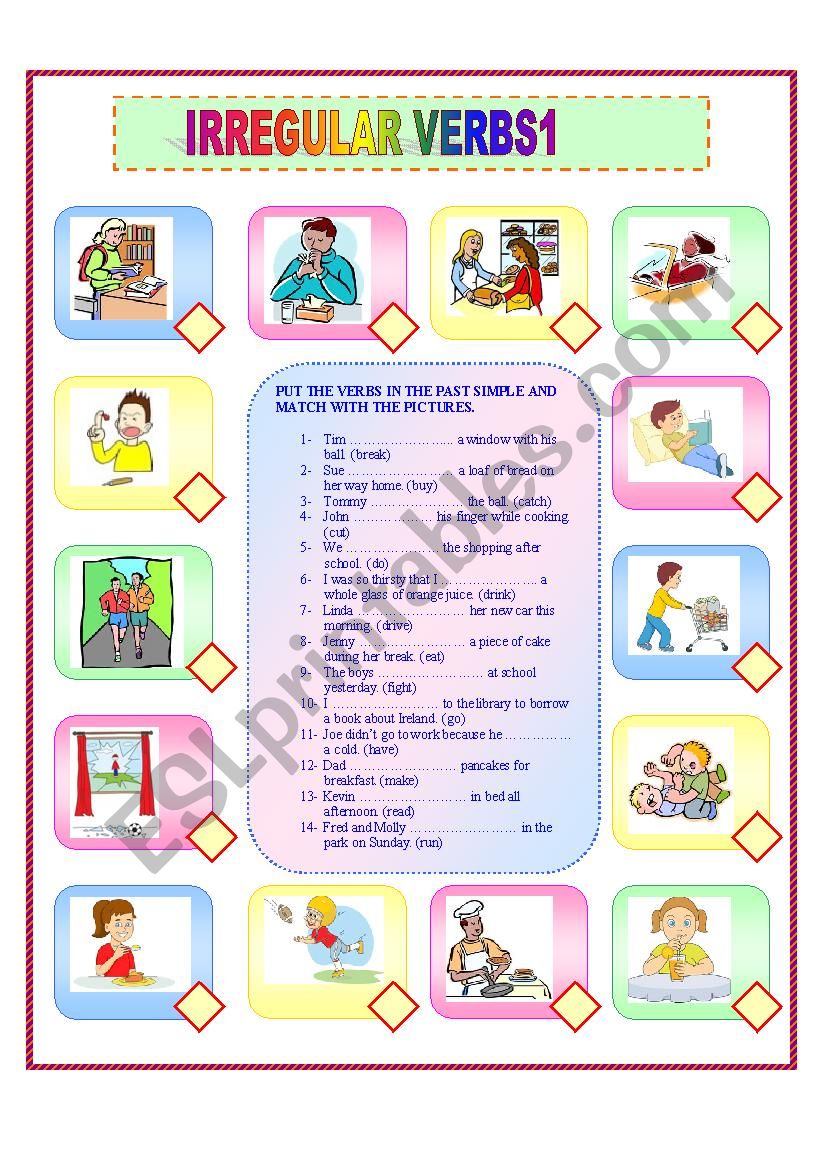 IRREGULAR VERBS1 worksheet