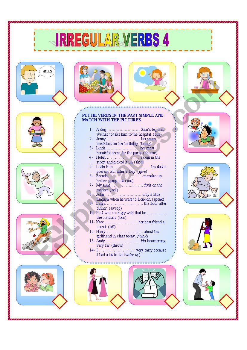 IRREGULAR VERBS4 worksheet