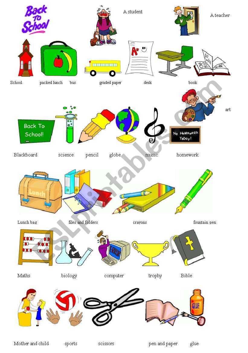 back to school poster worksheet