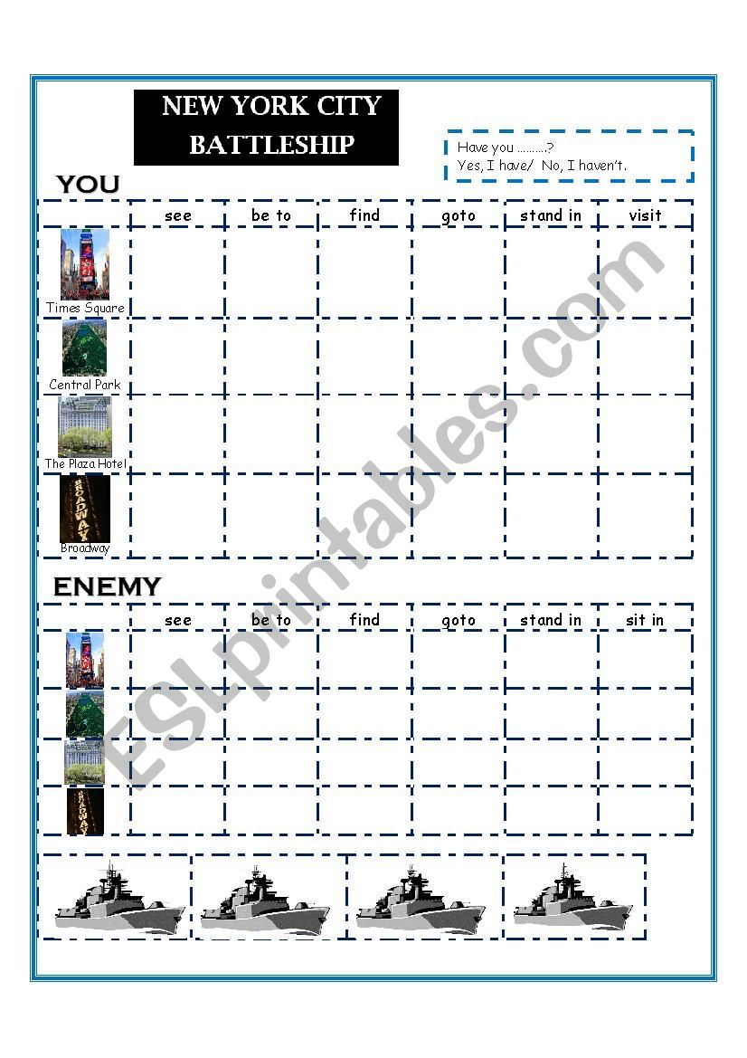 New York City / Present Perfect Battleship