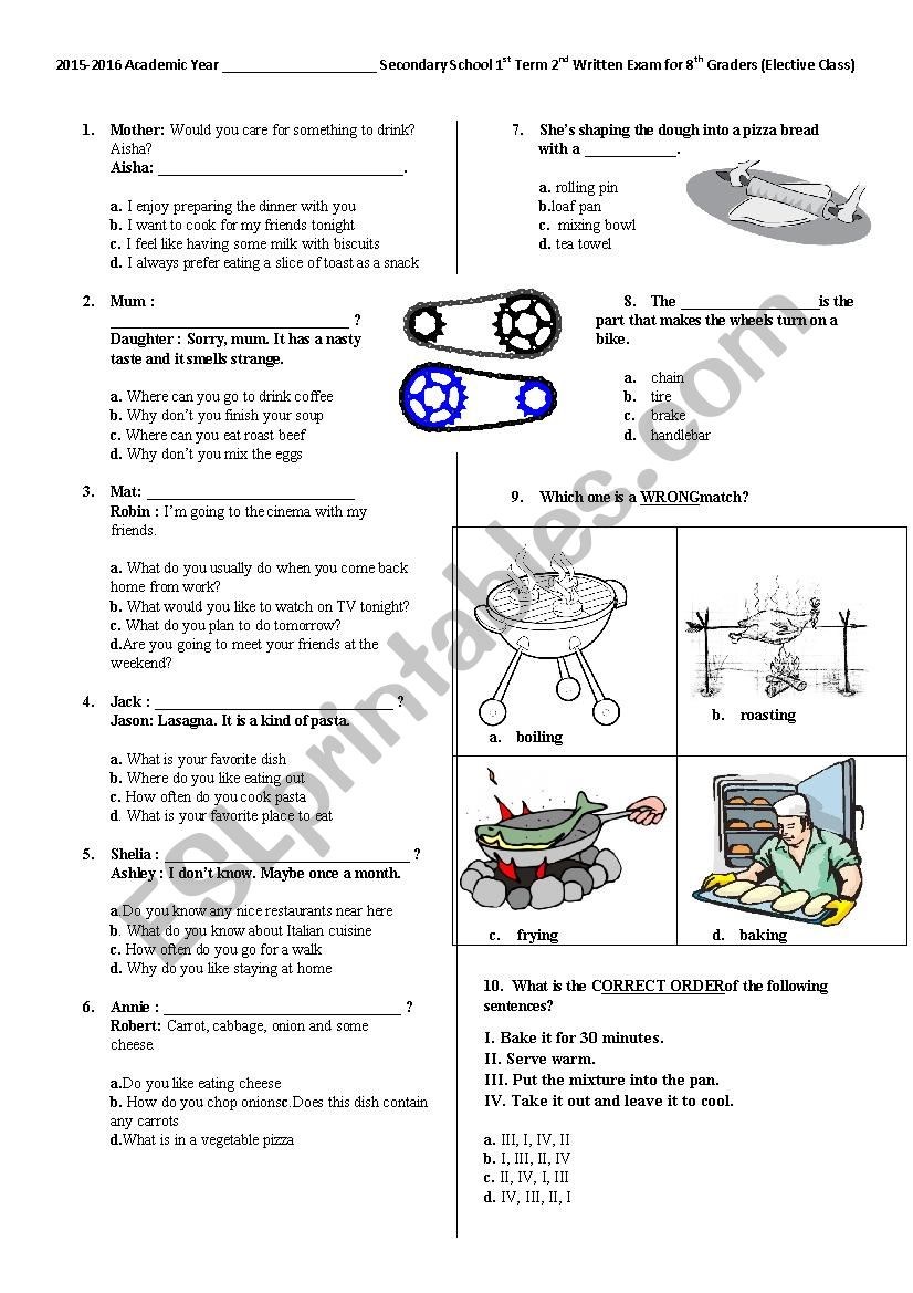 8.1.2 TEOG Exam (Elective Class)