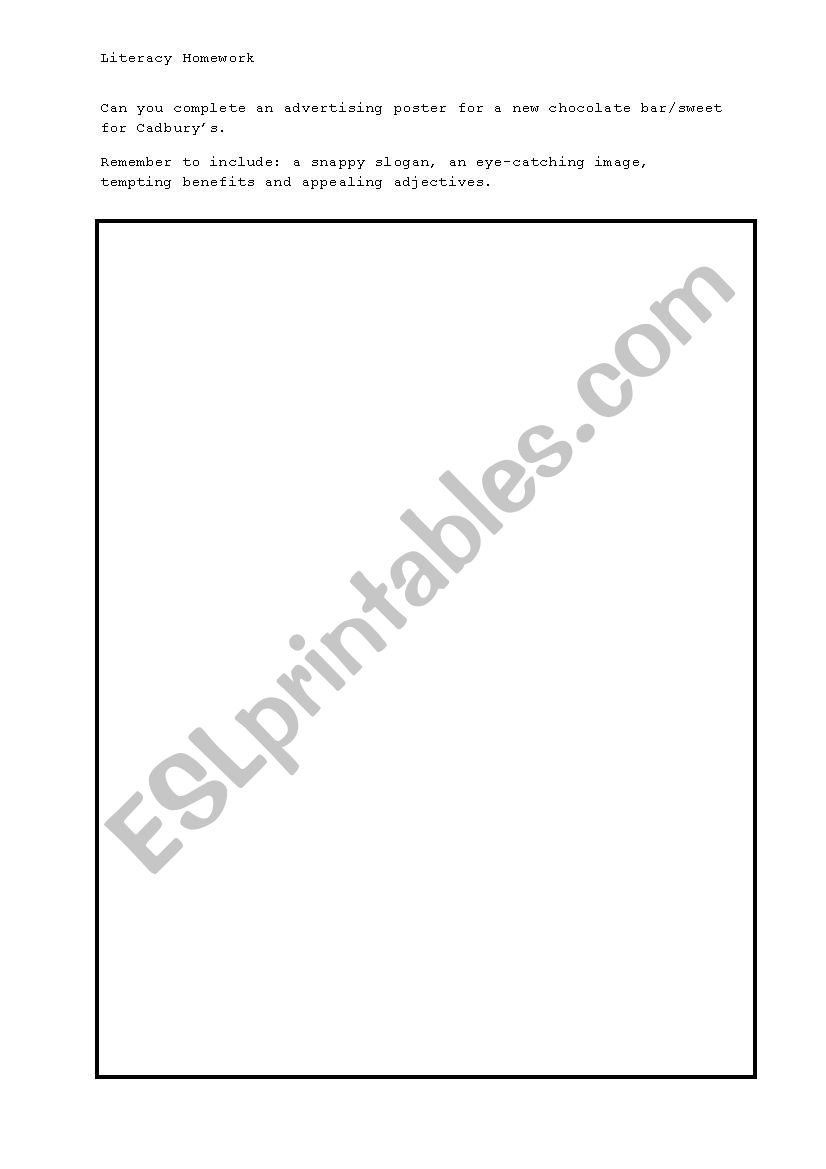 Fact or Opinion - Design an Advertising Poster