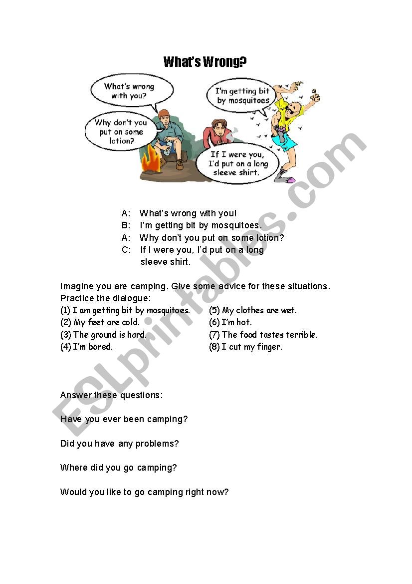 whats the matter worksheet