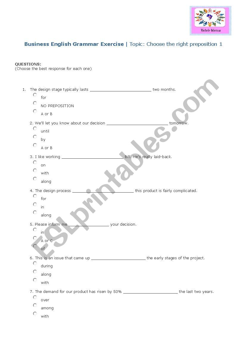 Business  worksheet