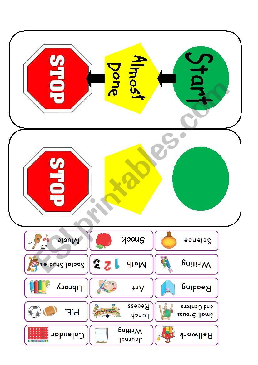 Visual Schedule worksheet