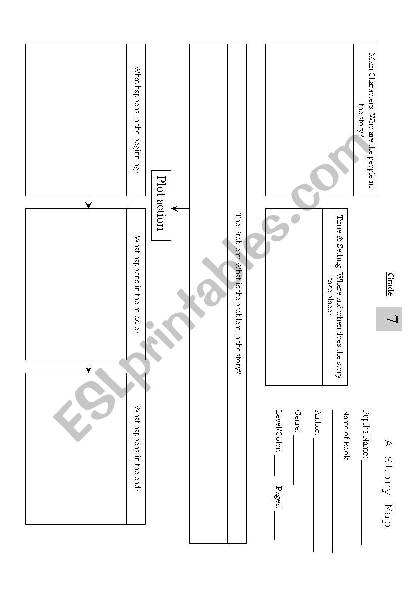 Story Map Junior High School worksheet