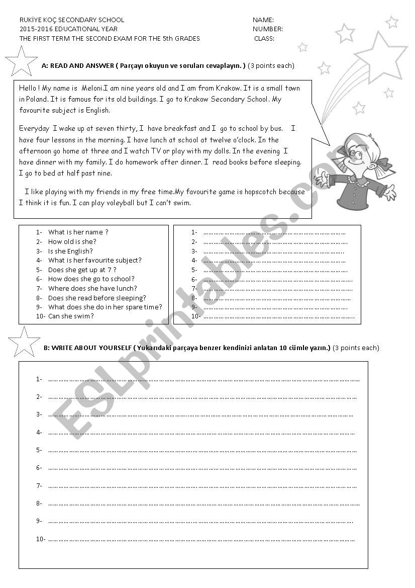 QUIZ worksheet