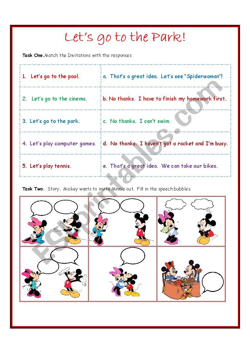 Invitations Worksheet worksheet