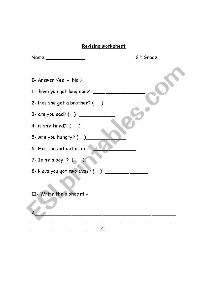 revising letters worksheet