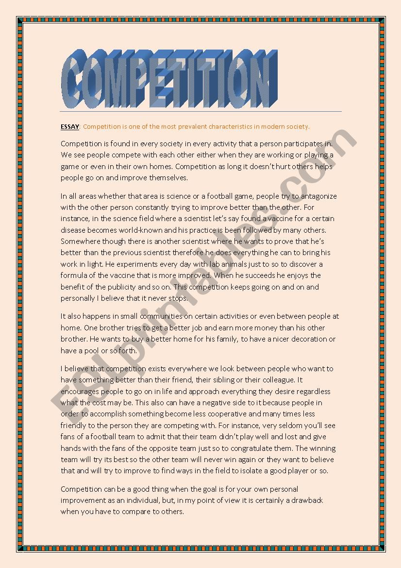 competitive essays pdf