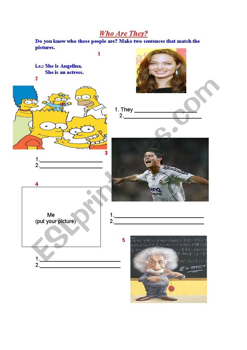 Who are tey? worksheet