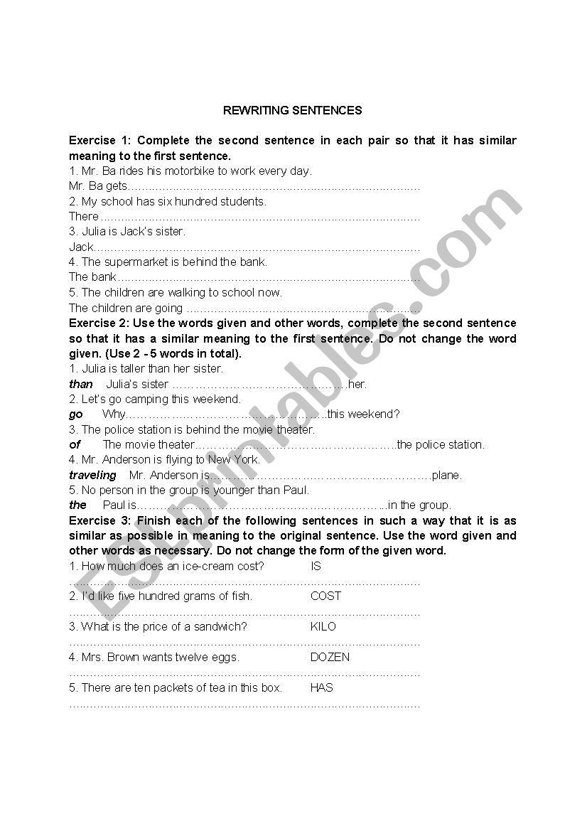 rewriting-sentences-3-types-of-exercises-esl-worksheet-by-mia2806