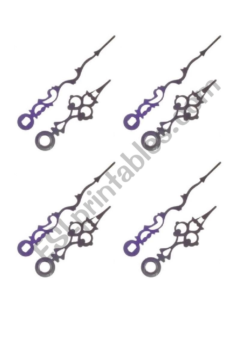 Printable Clock Hands