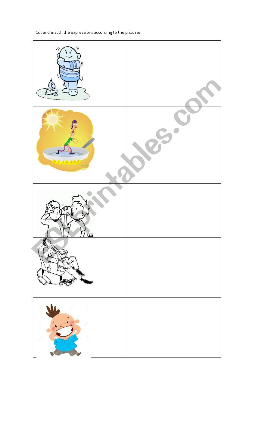 matching  exercises worksheet