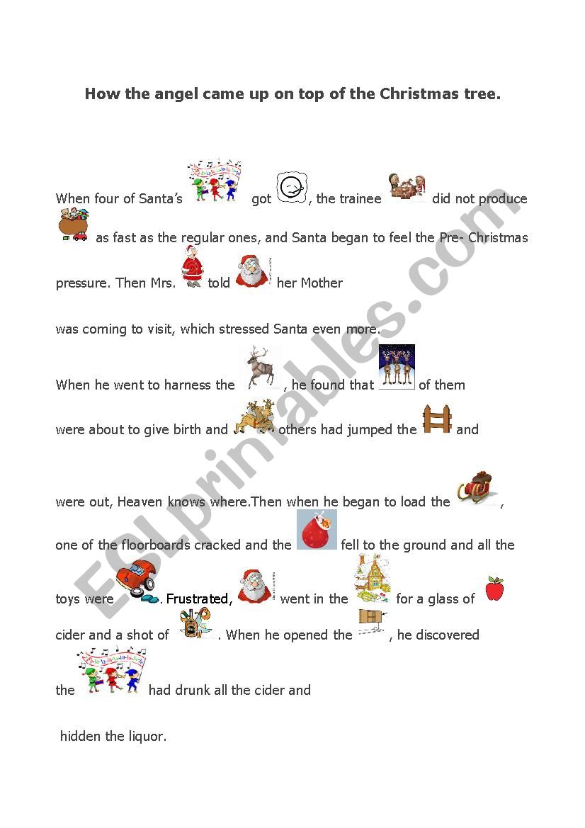 christmas story worksheet