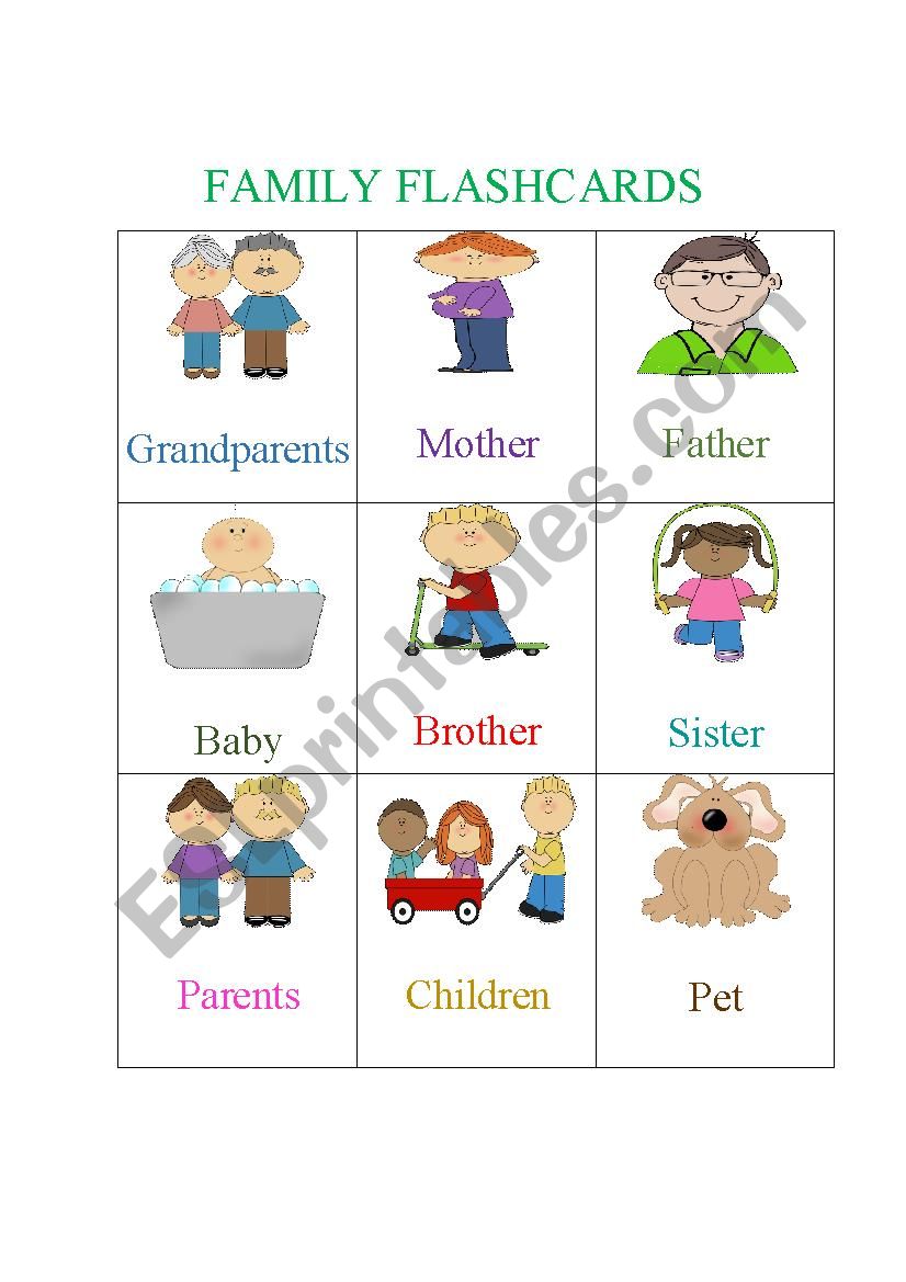 family members worksheet