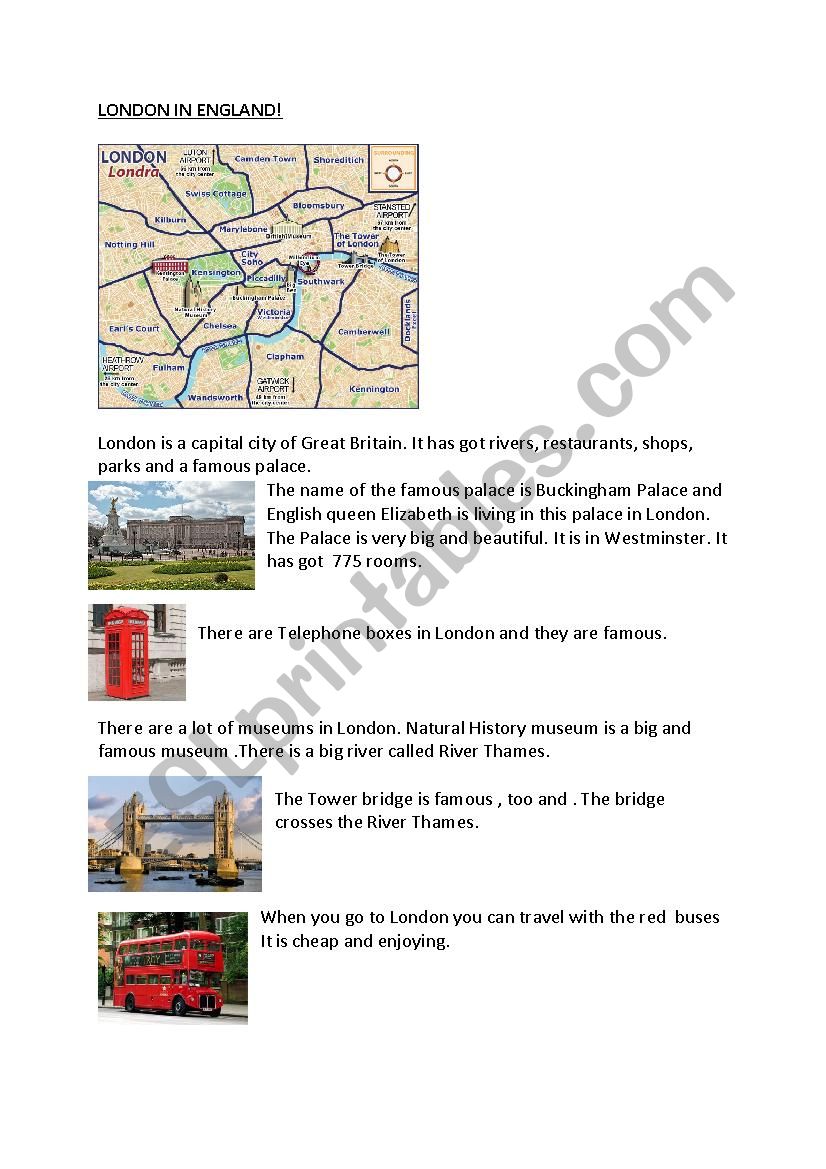 London worksheet