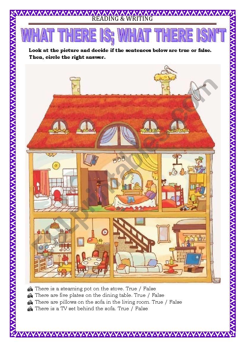 READING & WRITING - WHAT THERE IS & WHAT THERE ISN´T