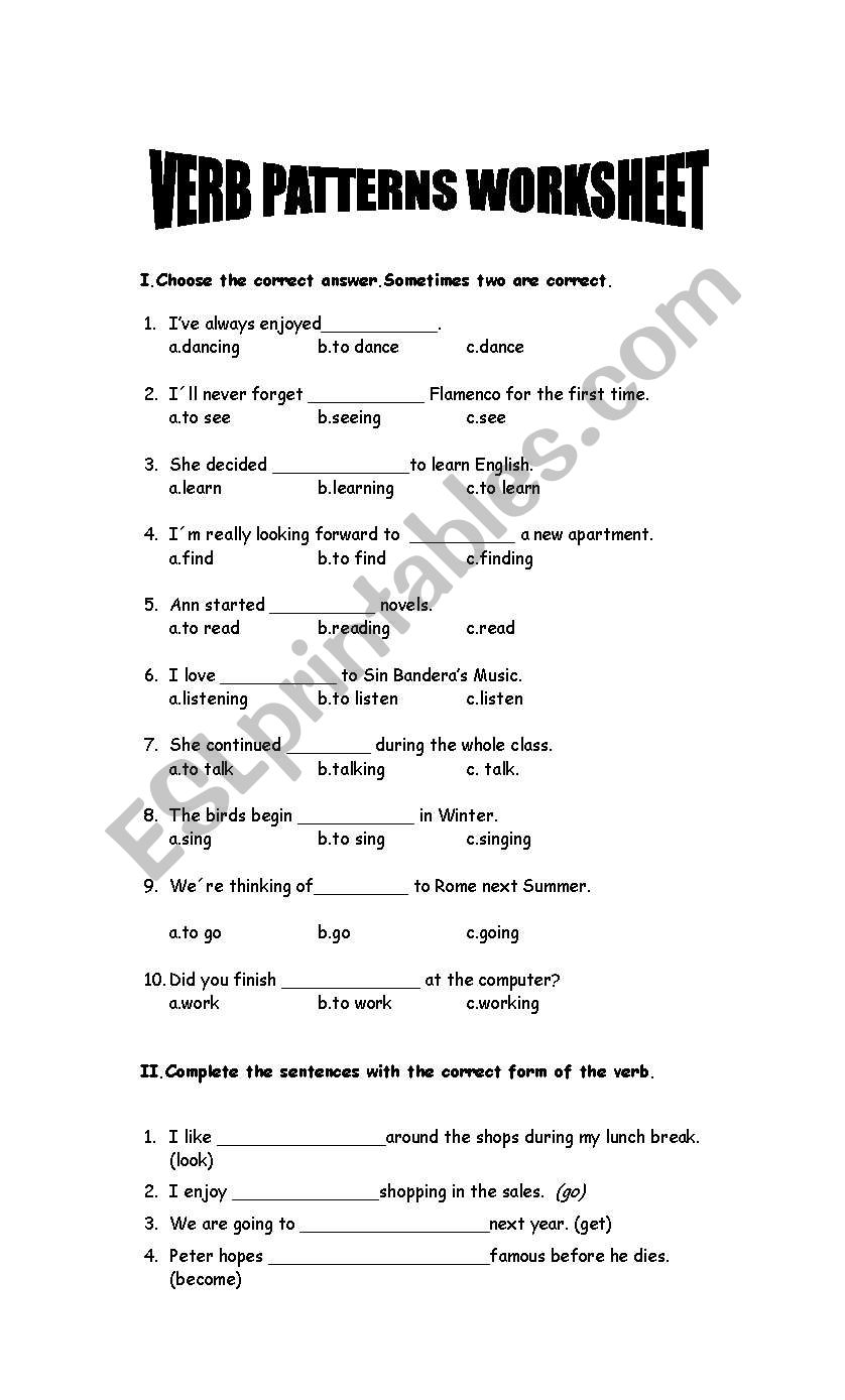english-worksheets-verbs-patterns