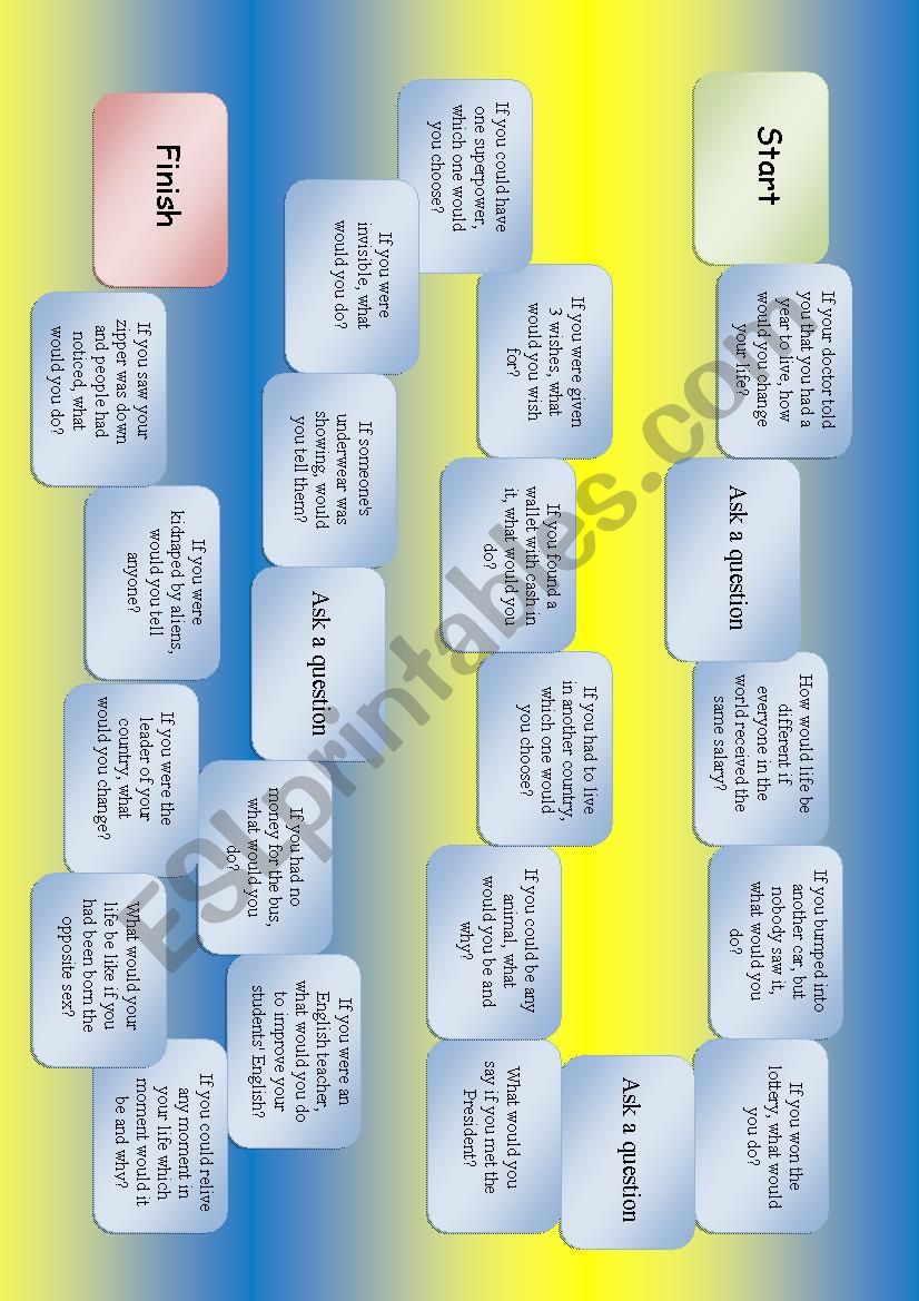 Game for practicing conditionals