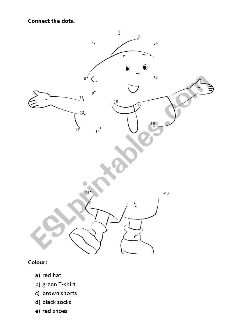 Caillou colouring page worksheet
