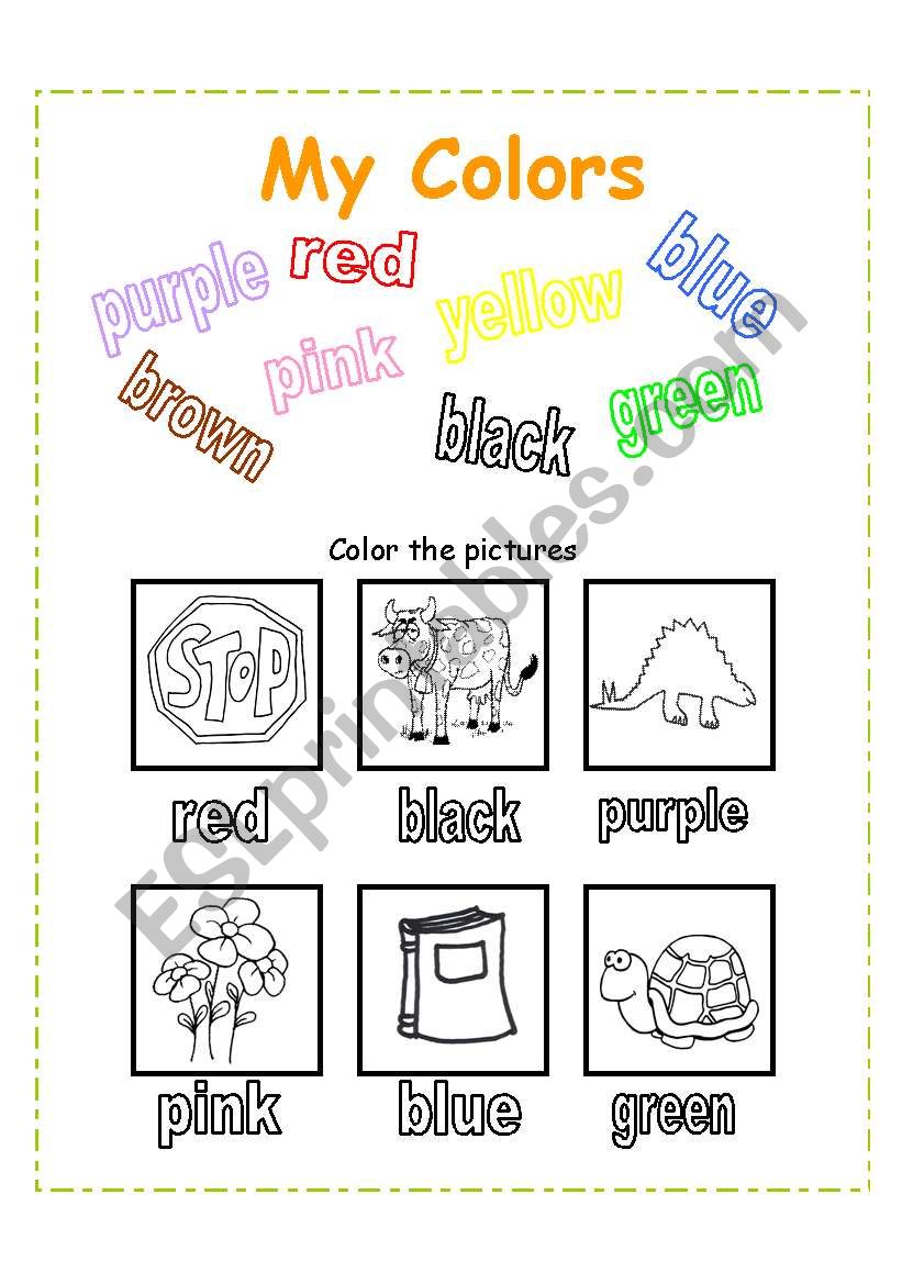 My Colors worksheet