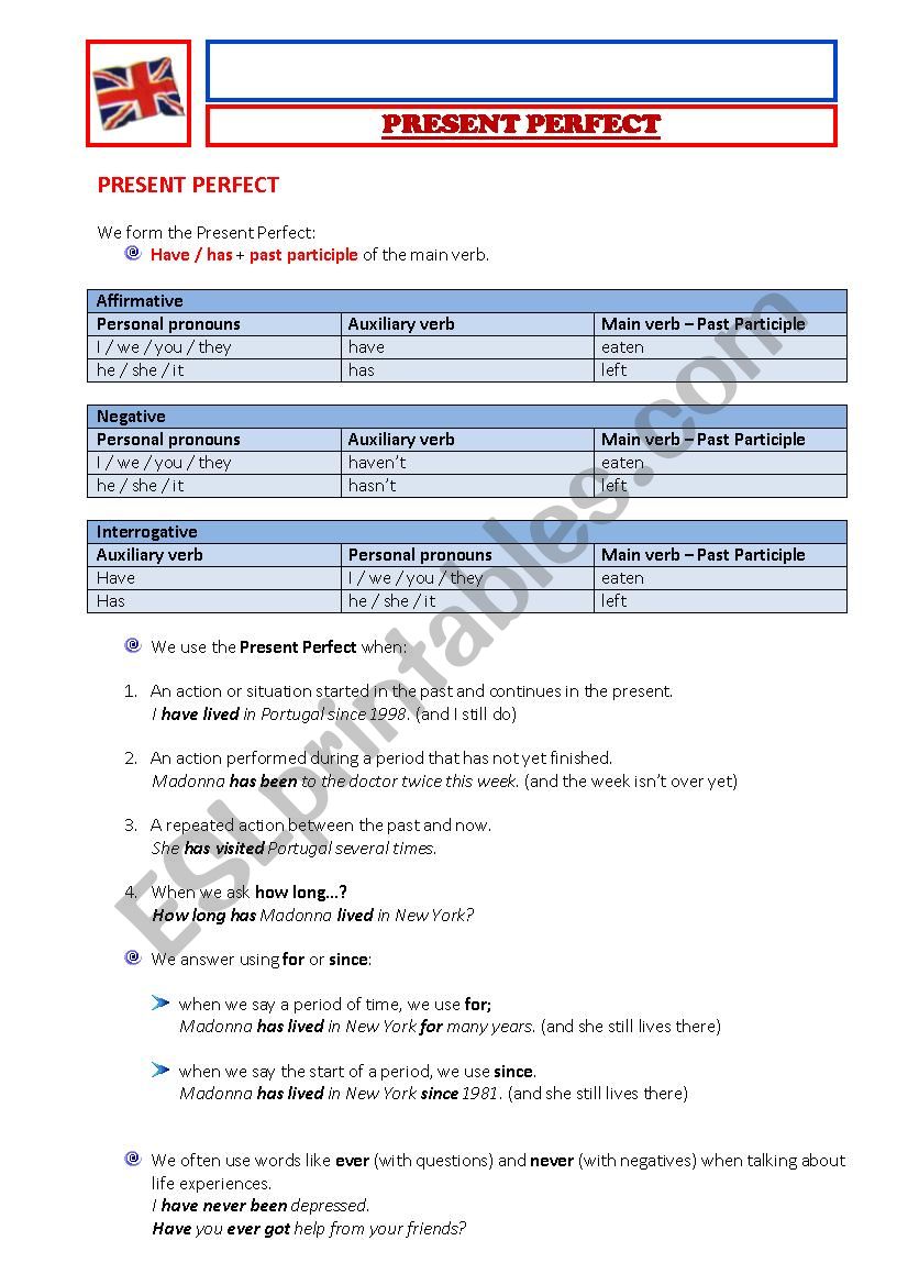 Present Perfect and Past Simple