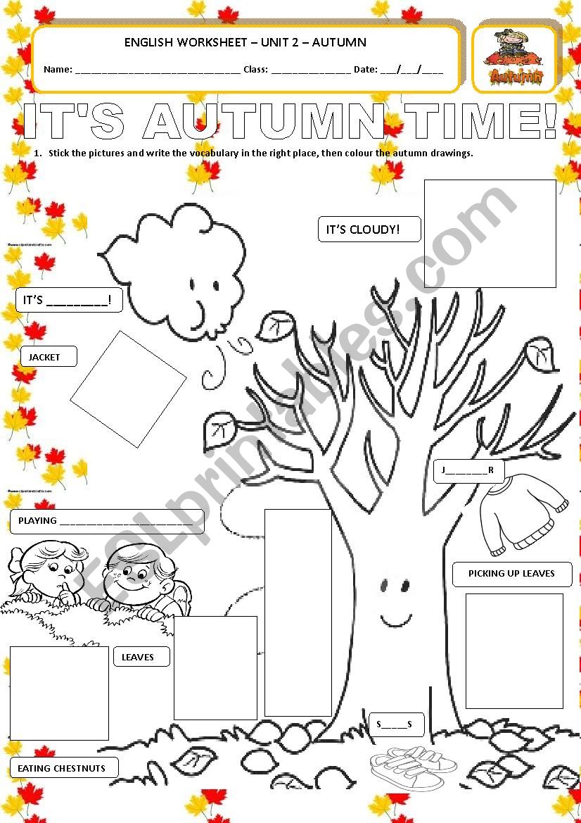 Its Autumn time! worksheet