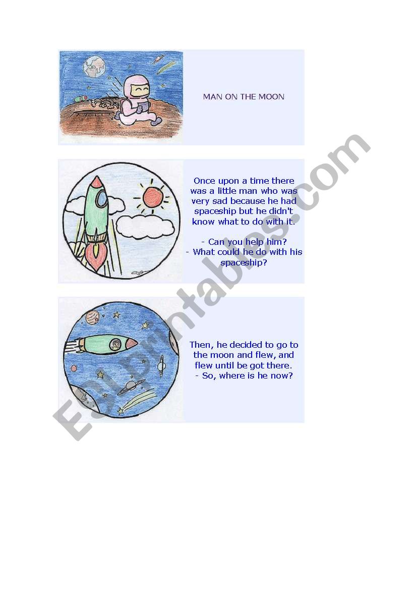 man on the moon worksheet