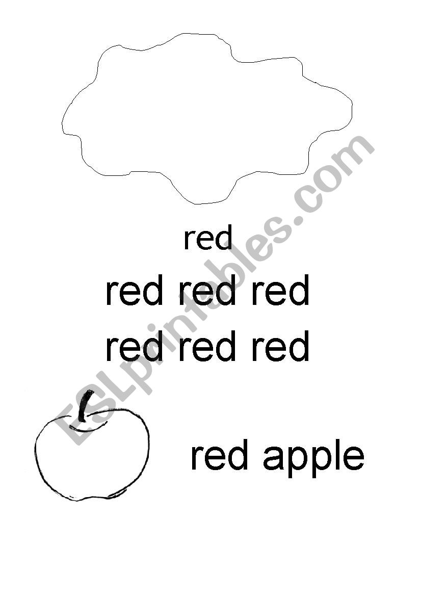 Colours worksheet
