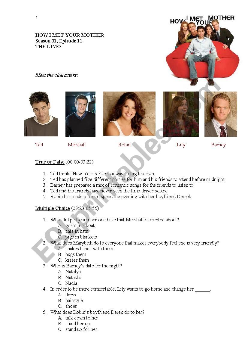 How I Met Your Mother (Season 01 Episode 11) How I Met Your Mother (Season 01 Episode 11)