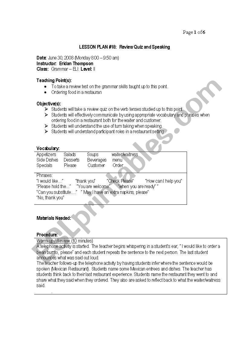 enchanted enchiladas worksheet