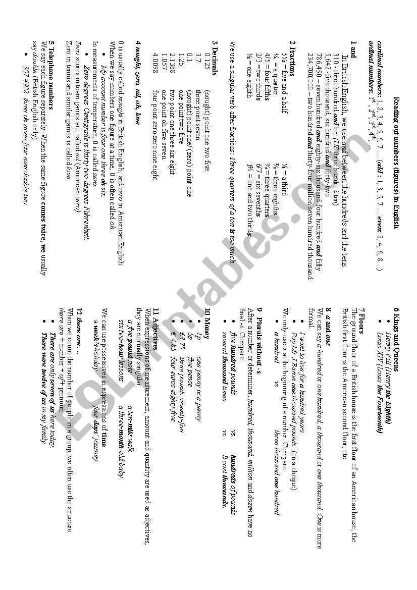 reading-out-numbers-in-english-esl-worksheet-by-relarela