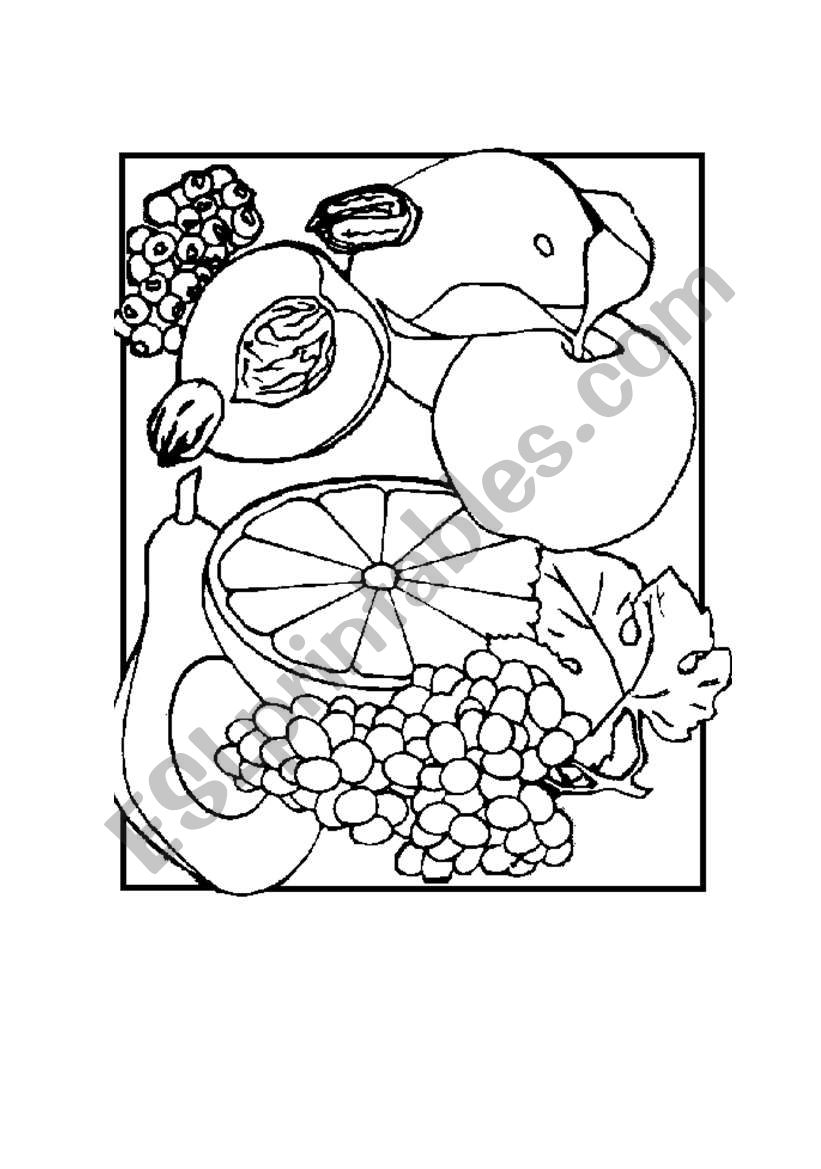 fruits worksheet