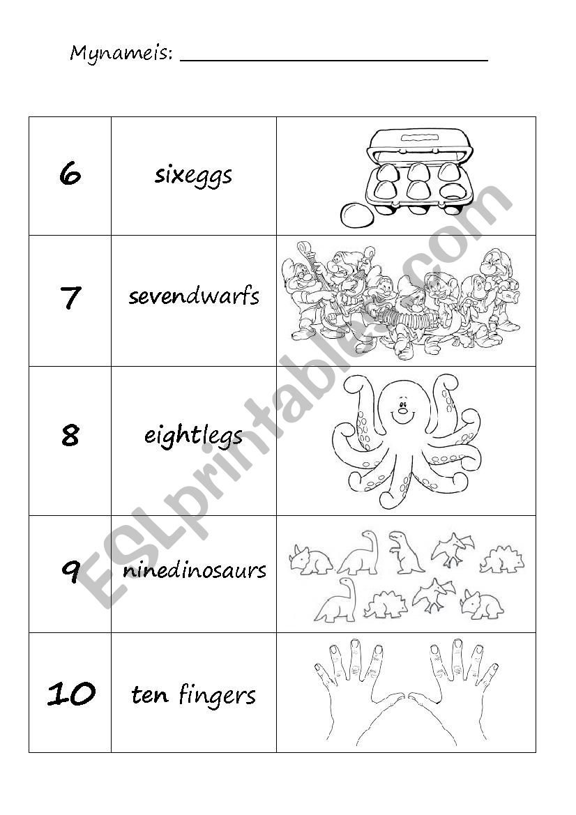 Colouring Numbers 2 worksheet