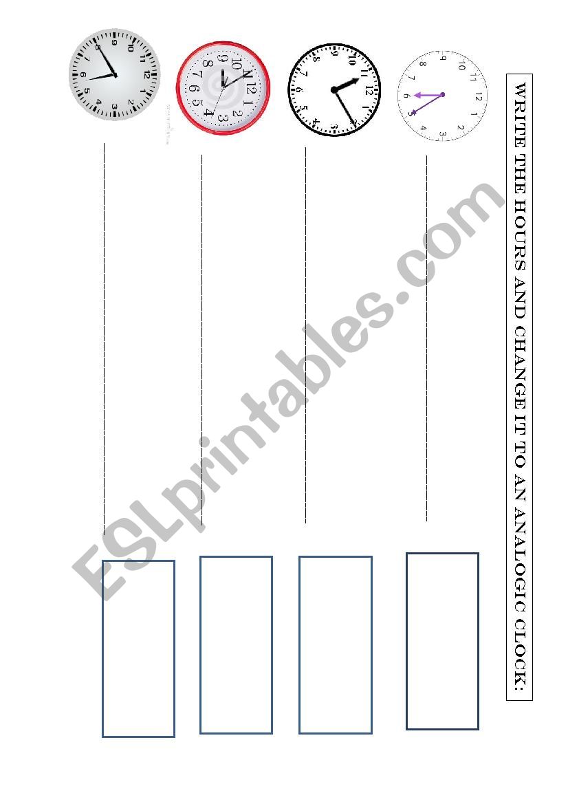 HOURS worksheet