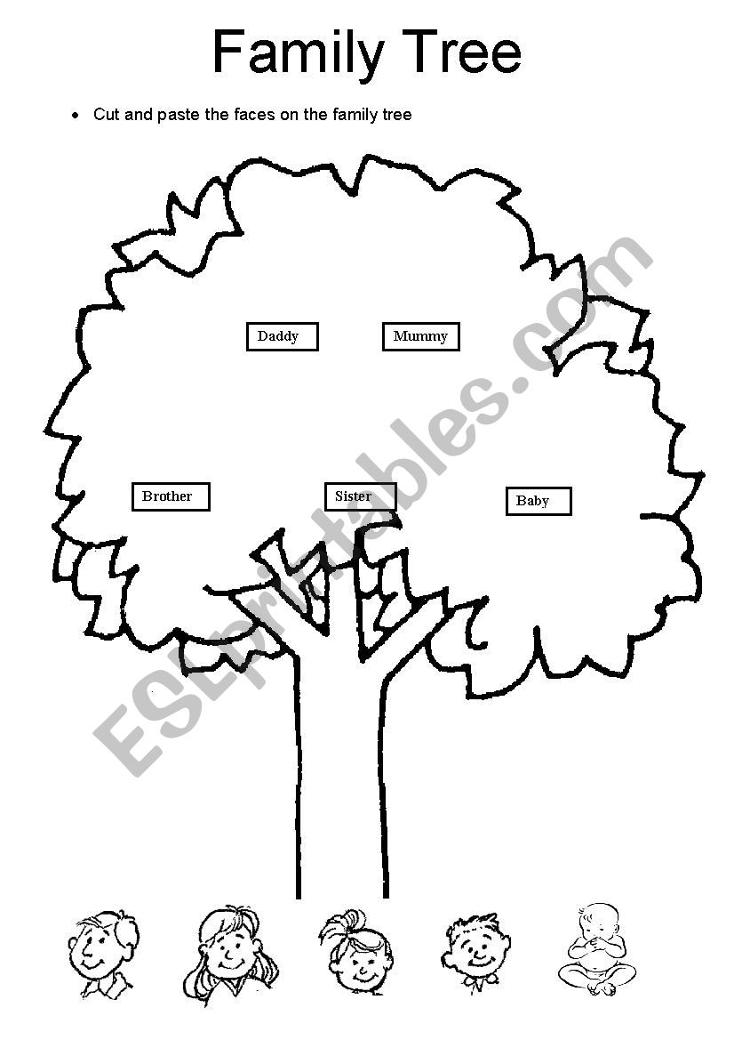 Family Tree worksheet