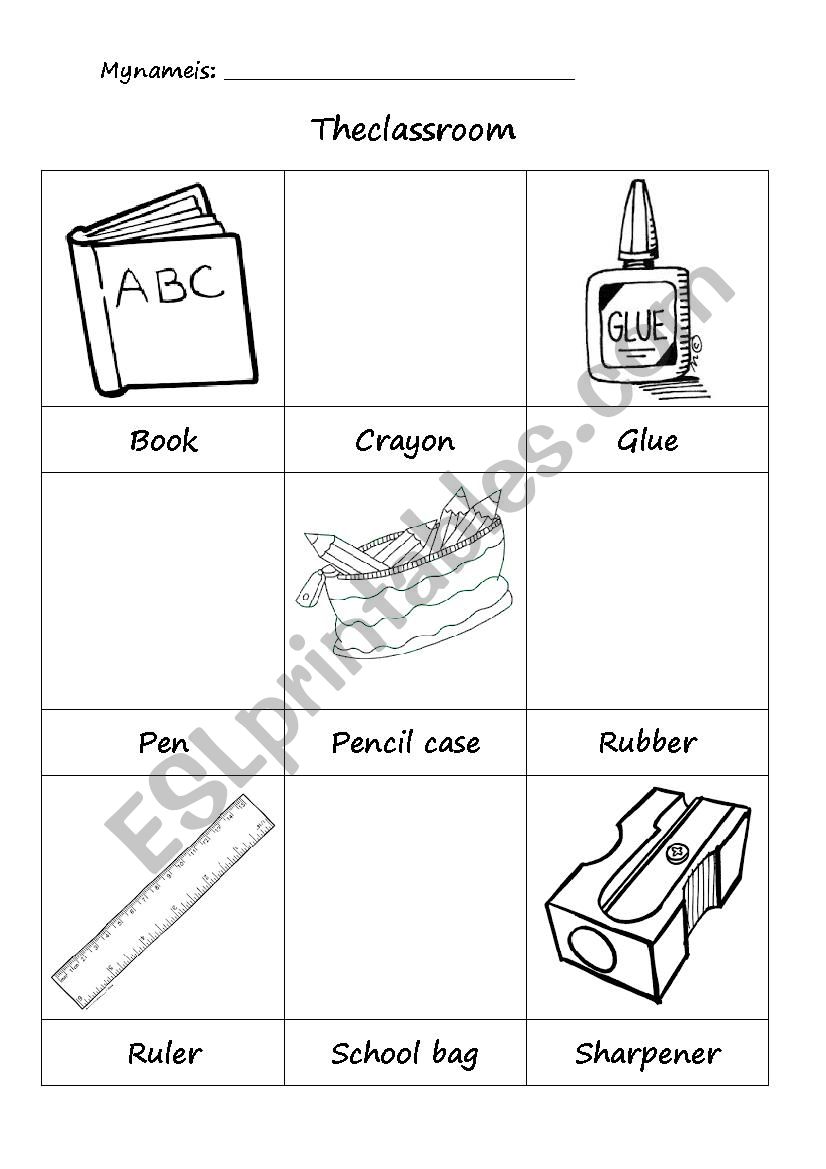 Classroom worksheet