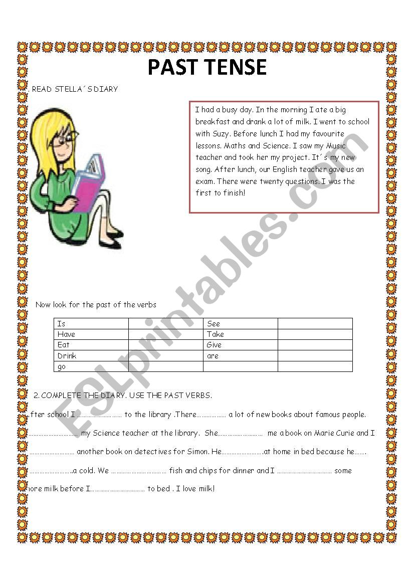 SIMPLE PAST worksheet