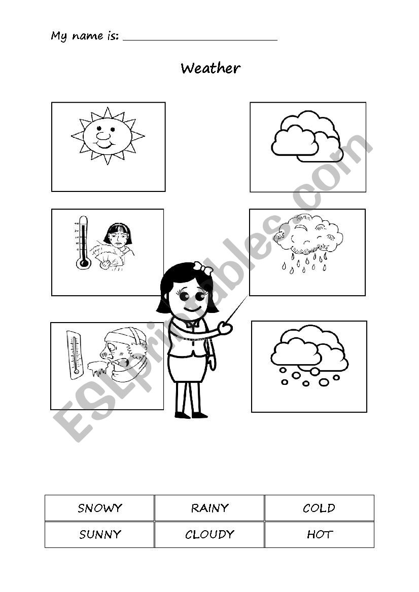 Weather worksheet