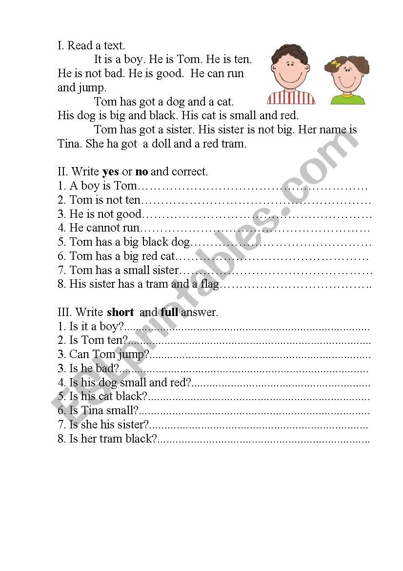 Tom worksheet