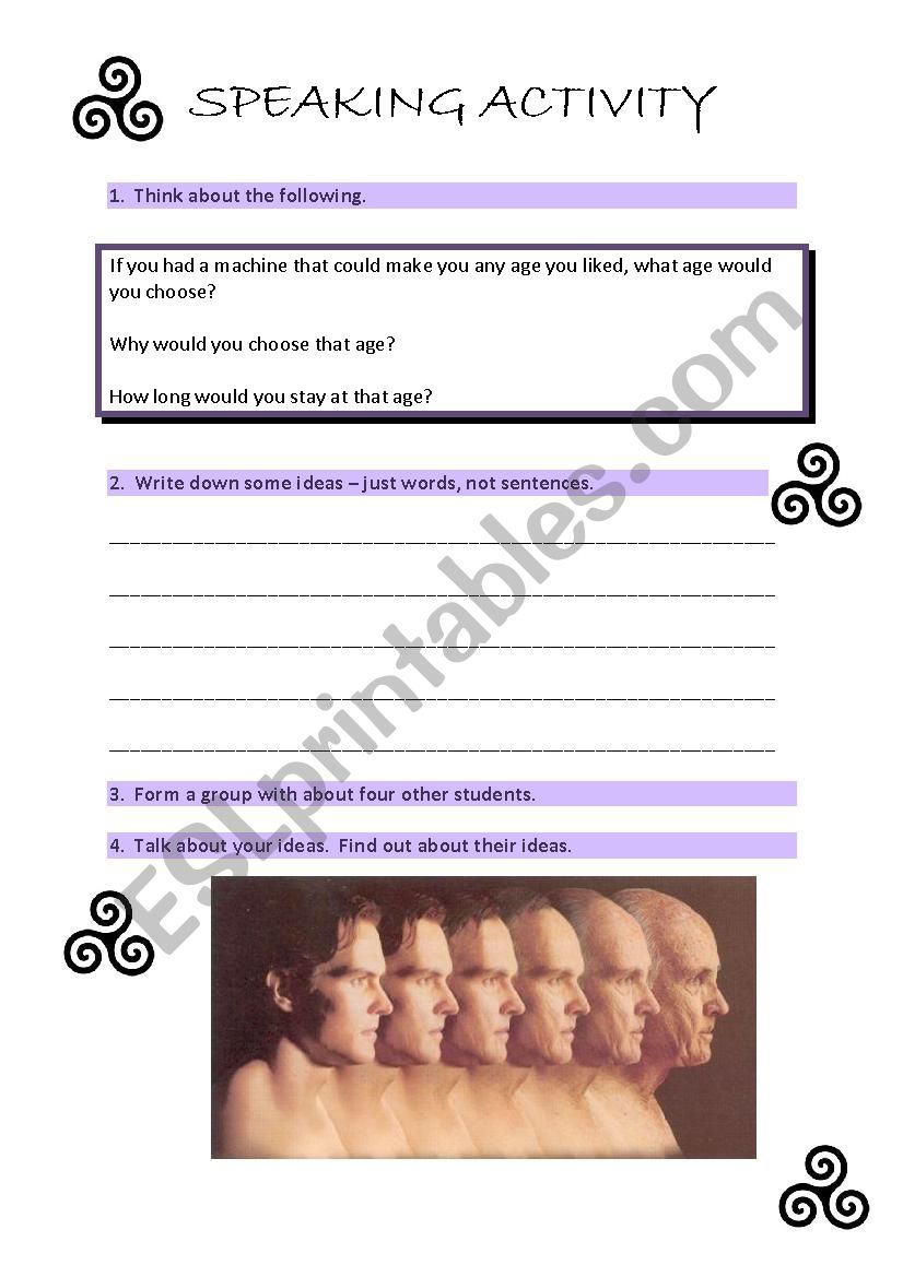 Speaking Activity worksheet