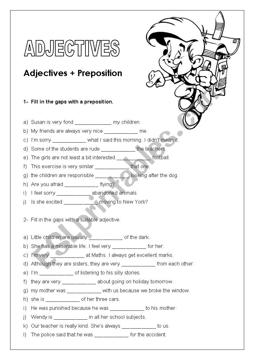 ADJECTIVES worksheet