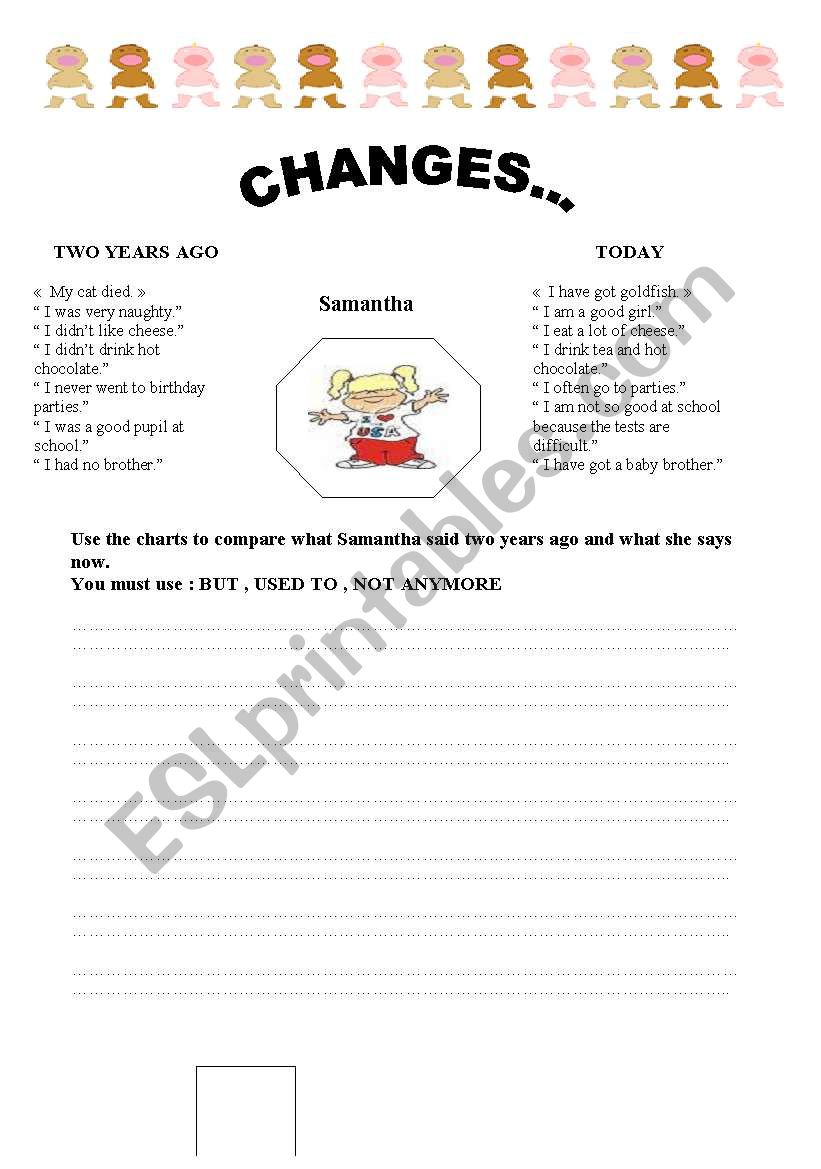 CHANGES worksheet