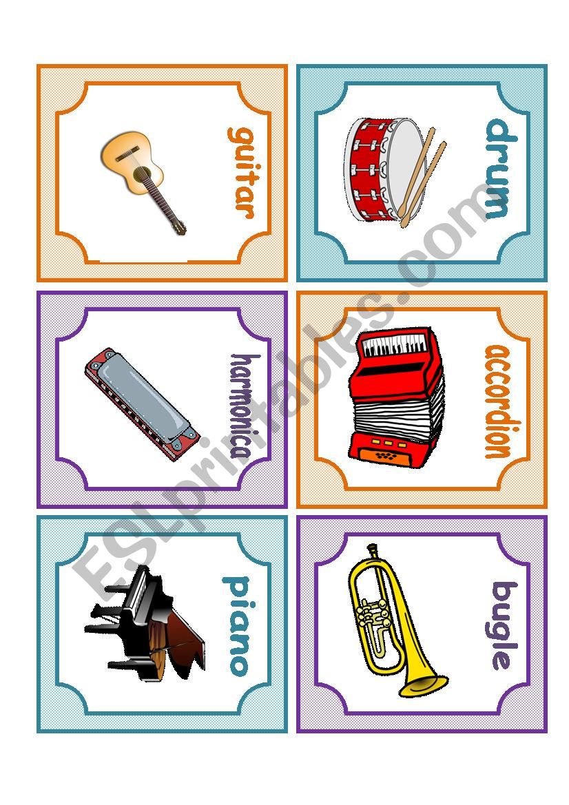 MUSICAL INSTRUMENTS worksheet