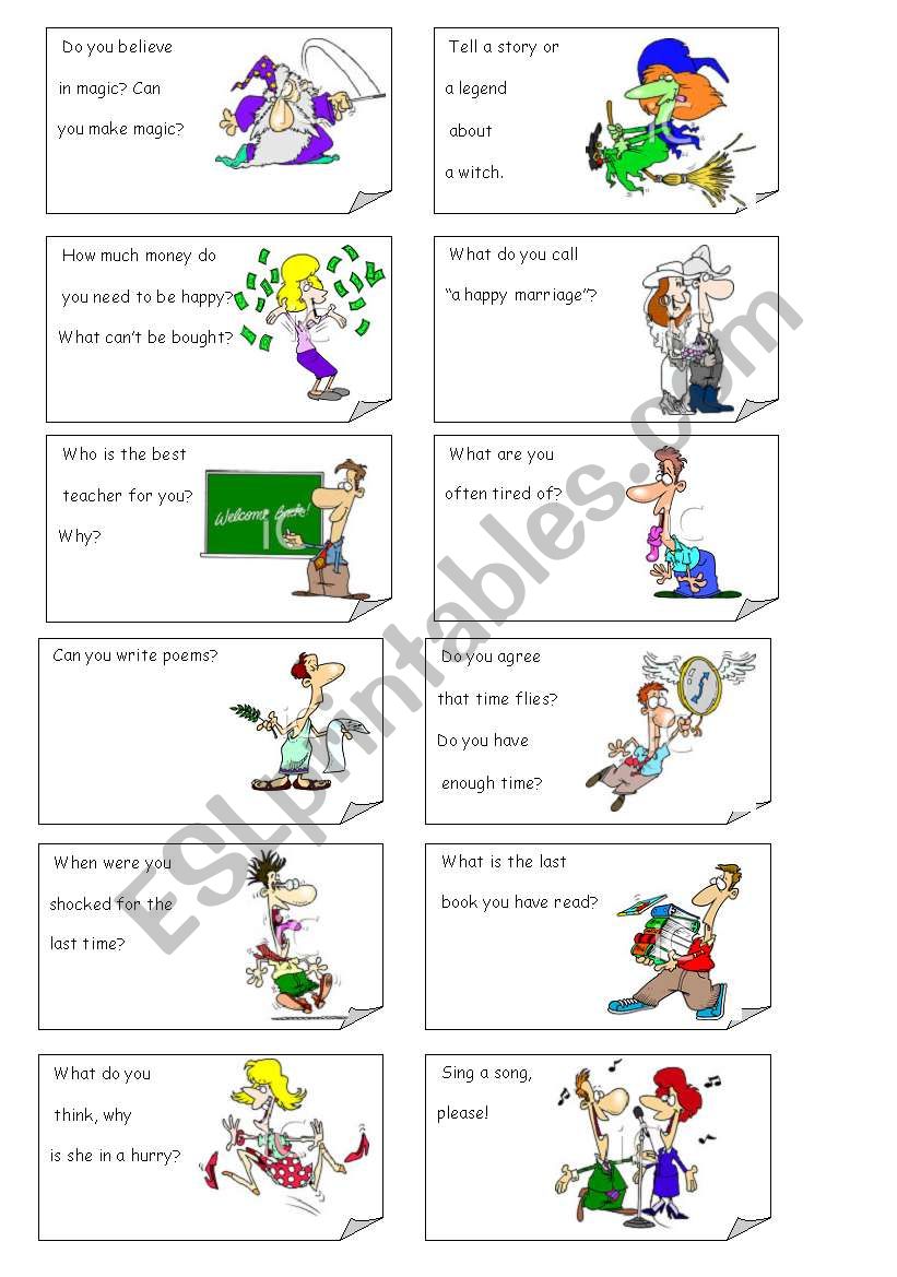 Communicative Game. Part 2. worksheet