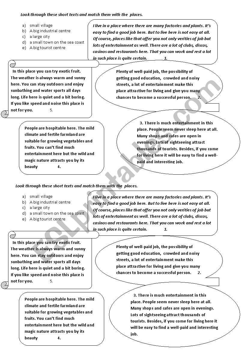 East or west home is best worksheet