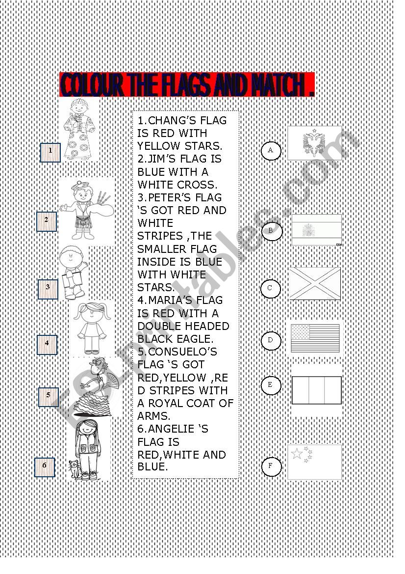 COUNTRIES TEST worksheet