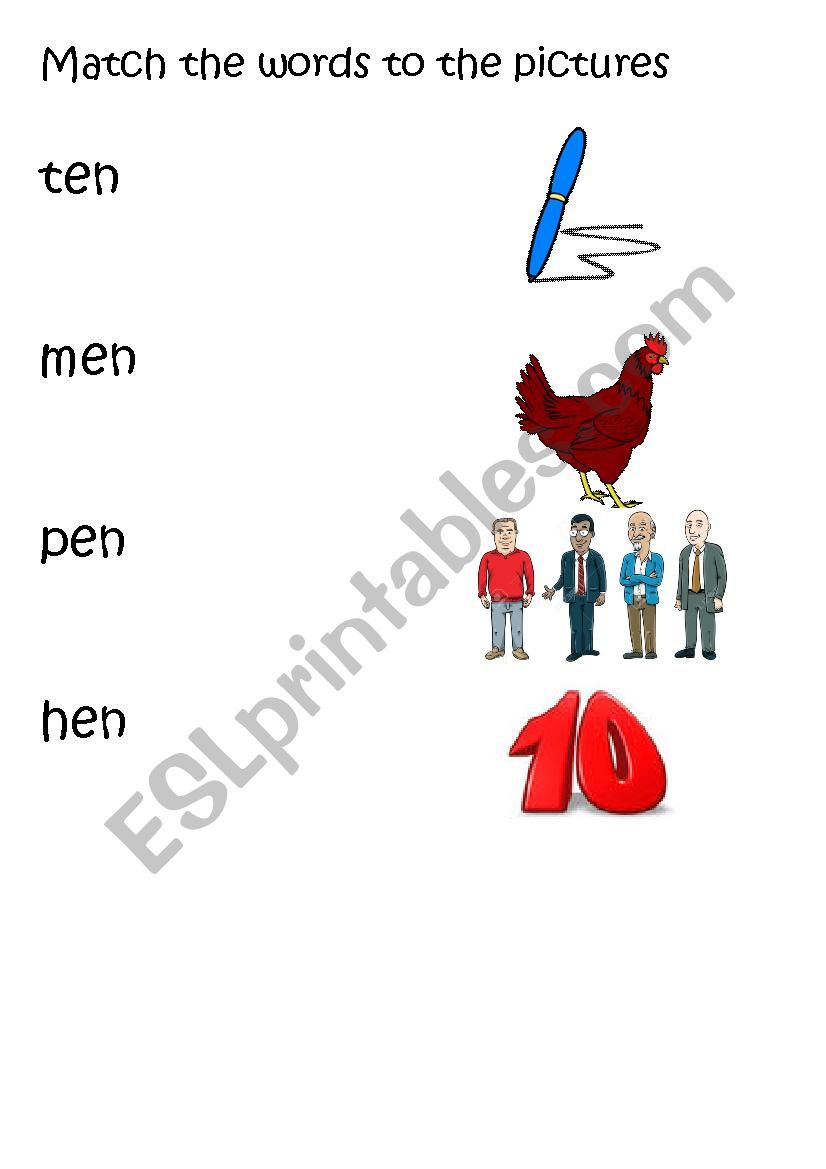 En words worksheet