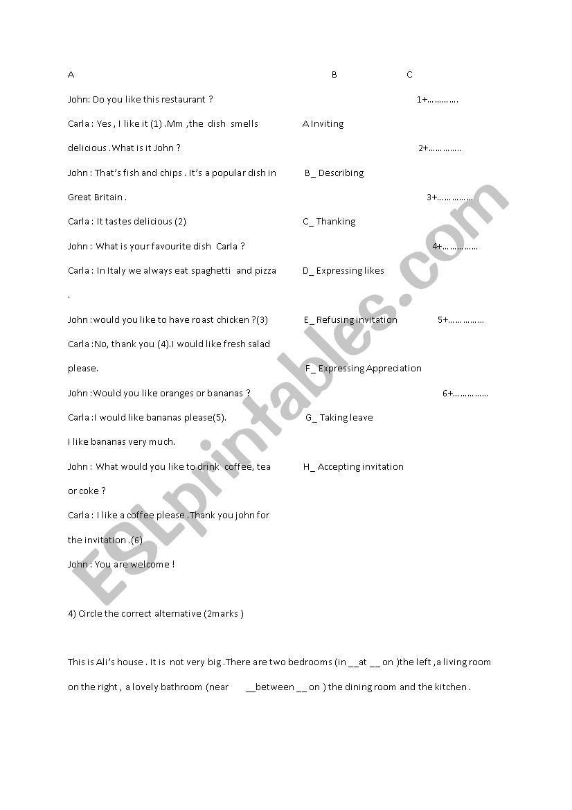 grammar practice worksheet